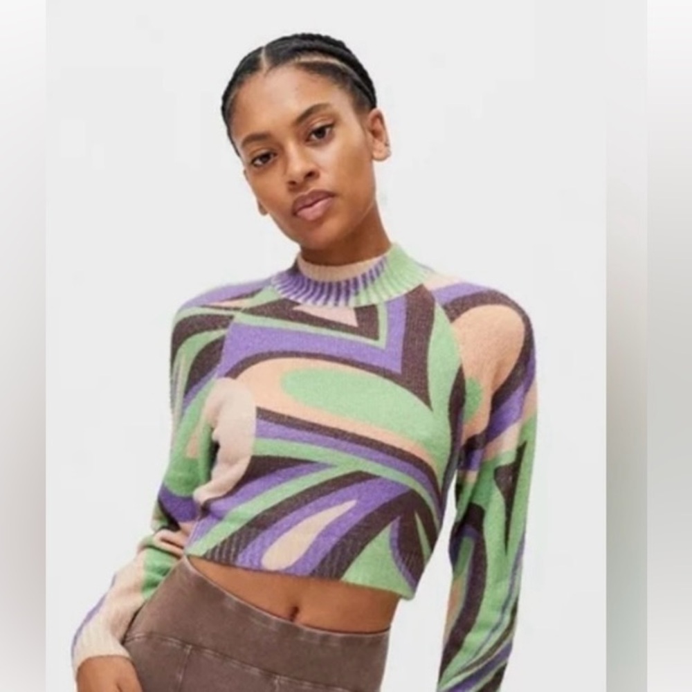 UO Cleo Mock Neck Sweater